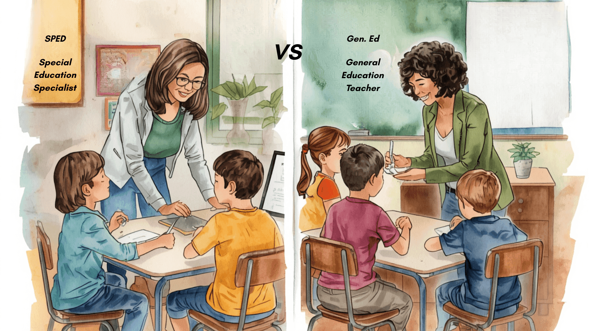 Special Education Specialist vs General Education Teacher